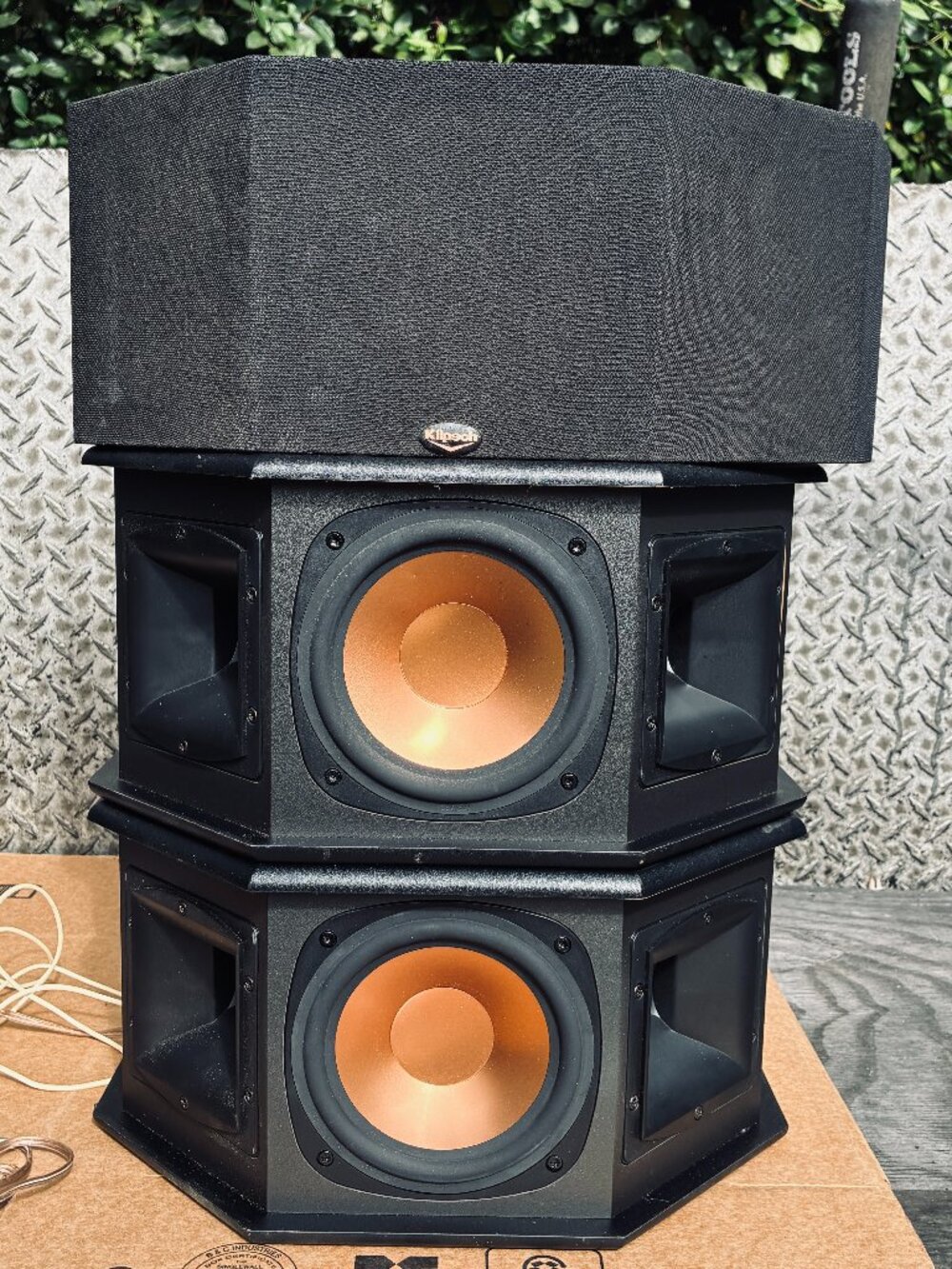 Klipsch RS-25 Reference Series Surround Speakers Pair Black 75W 8 Ohm TESTED